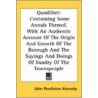 Quodlibet: Containing Some Annals Thereo door John Pendleton Kennedy