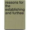 Reasons For The Establishing And Furthee door See Notes Multiple Contributors