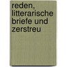 Reden, Litterarische Briefe Und Zerstreu by Friedrich Jacobs