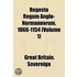 Regesta Regum Anglo-Normannorum, 1066-11