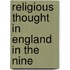 Religious Thought In England In The Nine