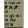 Religious Thought In England In The Nine door John Hunt