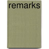 Remarks door Donald M. Nicol