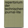 Repertorium Der Technischen Journal-Lite door Anonymous Anonymous