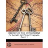 Report Of The Department Of Mines Of Pen door Onbekend