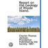 Report On The Geology Of Rhode Island.
