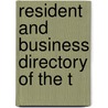 Resident And Business Directory Of The T door H.E. 1877-Comp Mitchell