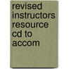 Revised Instructors Resource Cd To Accom door Onbekend