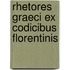Rhetores Graeci Ex Codicibus Florentinis