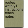 Routes Write:y1 Instructions Teach Notes door Jo Apperley
