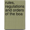Rules, Regulations And Orders Of The Boa door Boston Mass. . Boar