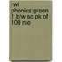 Rwi Phonics:green 1 B/w Sc Pk Of 100 N/e