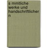 S Mmtliche Werke Und Handschriftlicher N by Georg Büchner