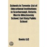 Schools In Toronto: List Of Educational door Books Llc