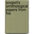 Scopoli's Ornithological Papers From His