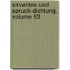 Sirventes Und Spruch-Dichtung, Volume 63 door Wilhelm Nickel