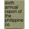 Sixth Annual Report Of The Philippine Co door Onbekend