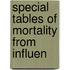 Special Tables Of Mortality From Influen