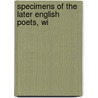 Specimens Of The Later English Poets, Wi door Robert Southey