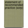 Statement Of Recommended Practice (Sorp) door Onbekend