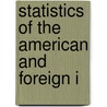 Statistics Of The American And Foreign I door Onbekend
