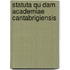 Statuta Qu Dam Academiae Cantabrigiensis