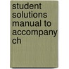 Student Solutions Manual To Accompany Ch door Patricia Amateis