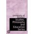 Studies. Philosophy And Education Series