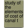 Study Of The Elements Of Cost Of Canal T door G. Renaud