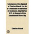 Substance Of The Speech Of Charles Marsh