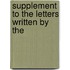 Supplement To The Letters Written By The