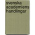Svenska Academiens Handlingar