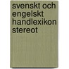 Svenskt Och Engelskt Handlexikon Stereot by Svenskt Och En Handlexikon