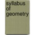 Syllabus Of Geometry