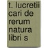 T. Lucretii Cari De Rerum Natura Libri S