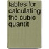 Tables For Calculating The Cubic Quantit