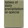 Tables Of Daily Precipitation At Special door Onbekend