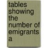 Tables Showing The Number Of Emigrants A