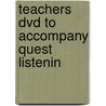 Teachers Dvd To Accompany Quest Listenin door Pamela Hartman