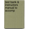 Test Bank & Instructors Manual To Accomp by Unknown