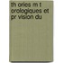 Th Ories M T Orologiques Et Pr Vision Du