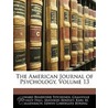 The American Journal Of Psychology, Volu door Onbekend