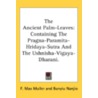 The Ancient Palm-Leaves: Containing The door Onbekend