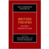 The Cambridge History of British Theatre door Onbekend