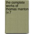 The Complete Works Of Thomas Manton (V.7