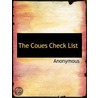 The Coues Check List door Onbekend