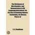 The Dictionary Of Merchandize, And Nomen