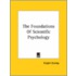 The Foundations Of Scientific Psychology