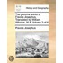 The Genuine Works Of Flavius Josephus. T