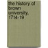 The History Of Brown University, 1714-19